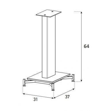 Стойка для ТВ Sonorous SP 600 HBLK